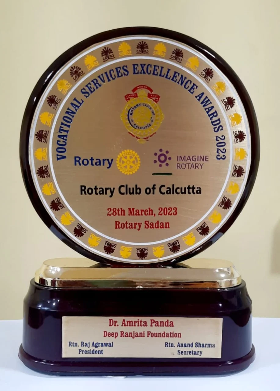 Rotary Vocational Service Excellence Award 2023 by Rotary Club of Calcutta on 8th March 2023, at Rotary Sadan, 94/2, Chowringee Road, Kolkata, 700020 